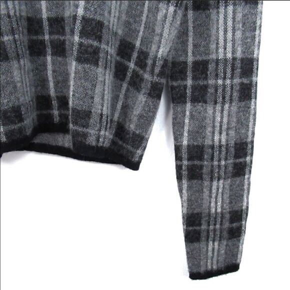 EUC Paige Denim Autry plaid wool alpaca blend sweater sz large - Picture 6 of 8